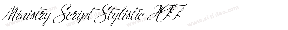 Ministry Script Stylistic HFF字体转换